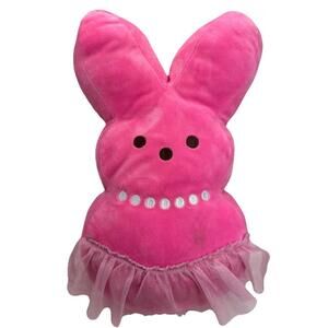 Peeps Pink Bunny Tutu Skirt Plush Stuffed Animal Just Born 2022 Easter 13 Inch